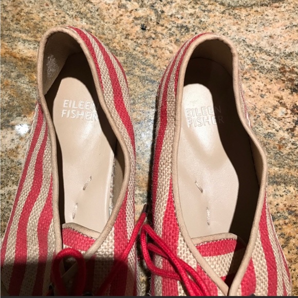 Eileen Fisher Step 2 Tulip Stripe Flats - Picture 2 of 4